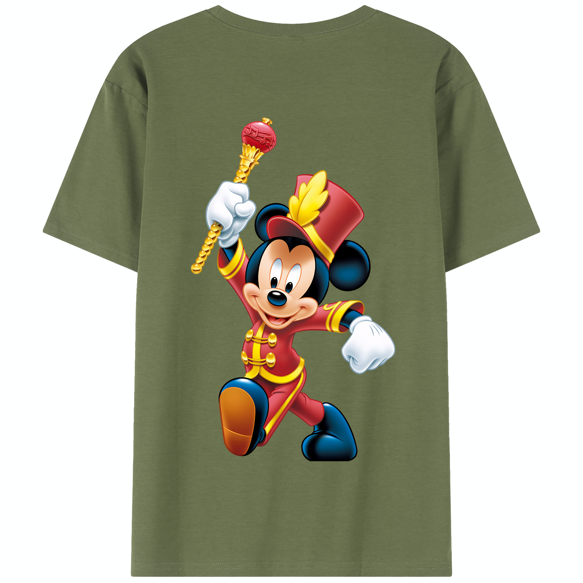 （画像用） ミッキーマウス Mickey Mouse 綿100％半袖Tシャツ（背面プリント）
